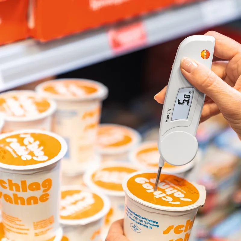 Testo 05600103 103 Einstechthermometer 8   Testo 05600103 103 Einstechthermometer Temperaturmessung in Sahnebecher