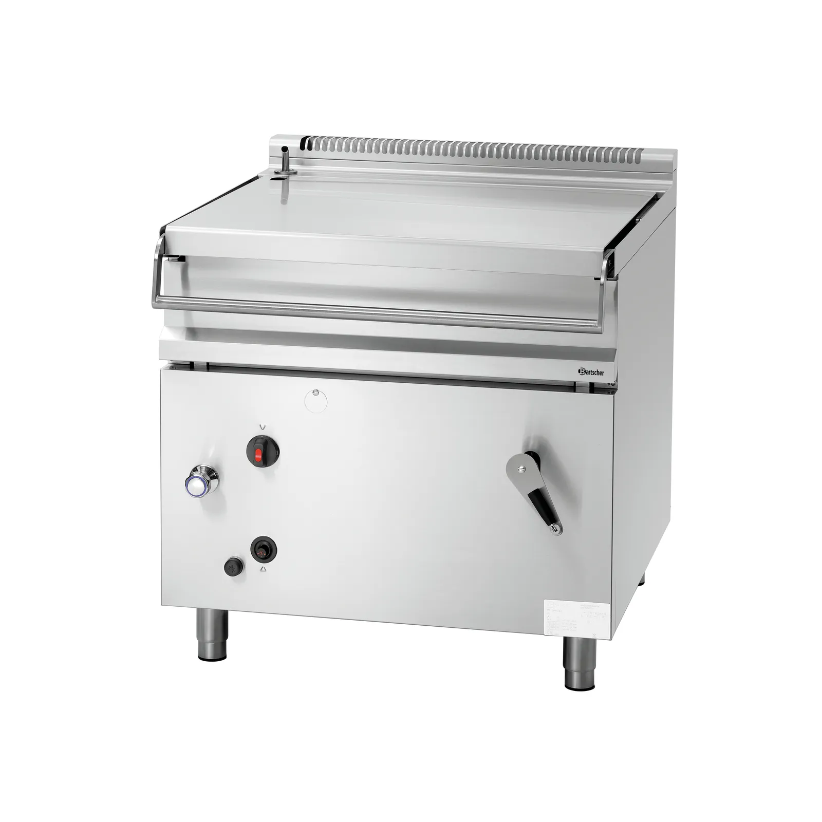 Bartscher 1930311 Kippbratpfanne G80LHK Ansicht Komplett, Grill, Gasgrill, Edelstahl, Kochplatte, Knopfsteuerung