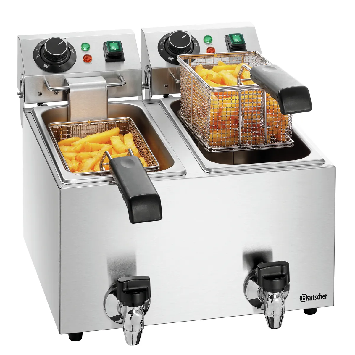 Bartscher A162821E Doppelfritteuse mit Pommes