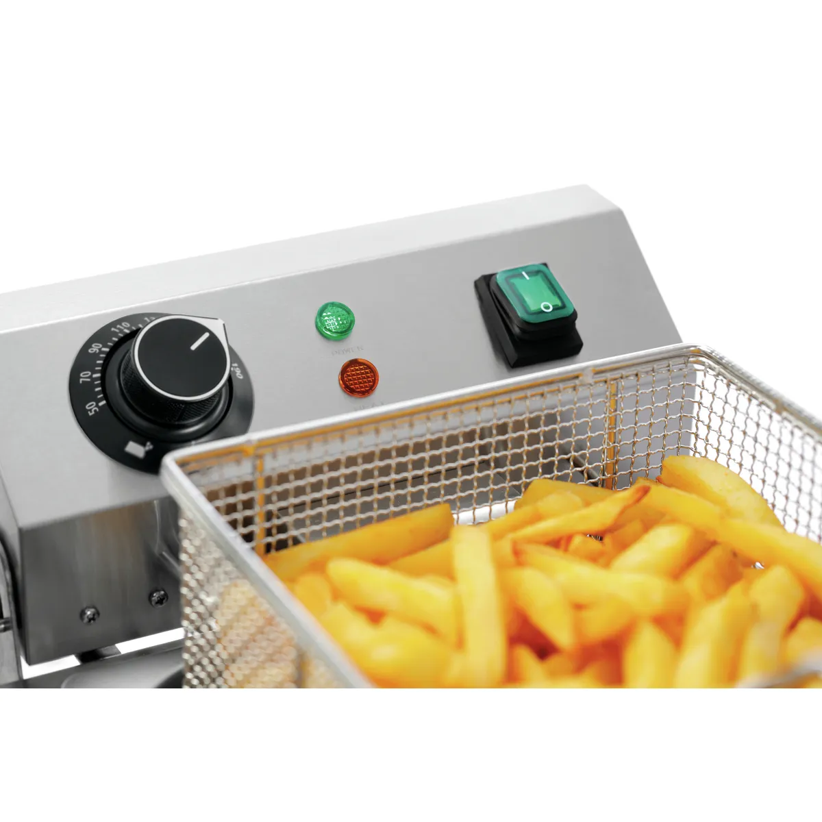 Bartscher A162824E SnackPlus Doppelfritteuse Ansicht Bedienfeld