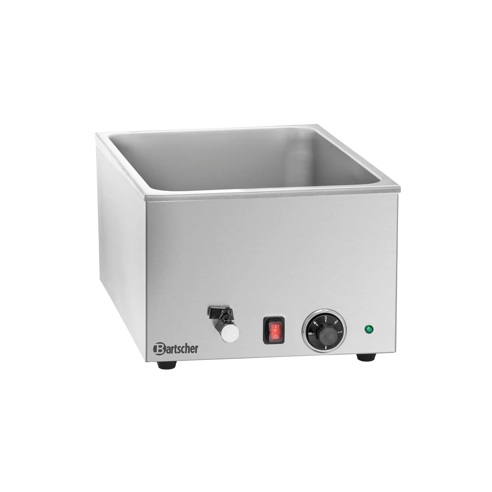 Bartscher 200240 Bain Marie 1/1 GN 150mm mit Hahn Ansicht Komplett