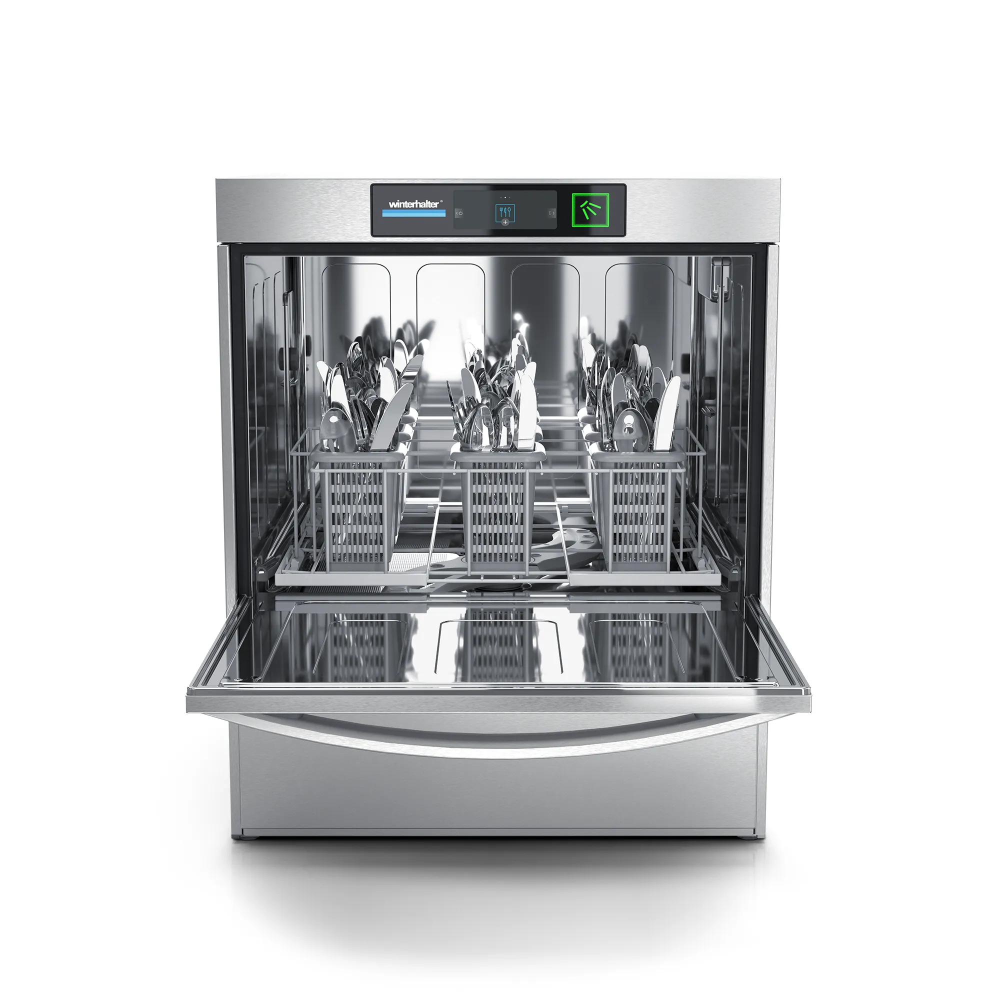 Winterhalter UC-M Besteckspuelmaschine mit 85000041 Besteckkorb frontal