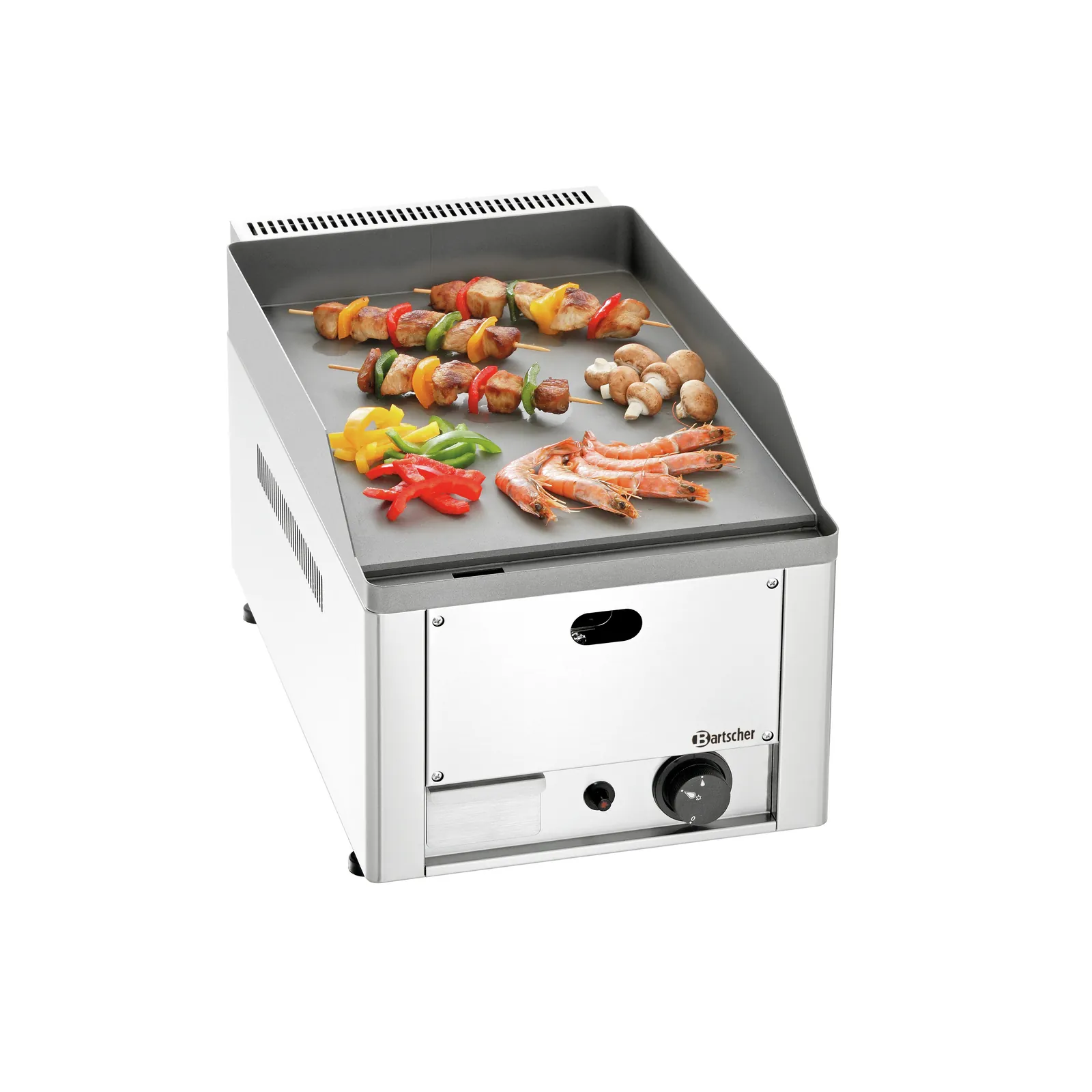 Bartscher A3700331 Grillplatte Ansicht Komplett mit Essen