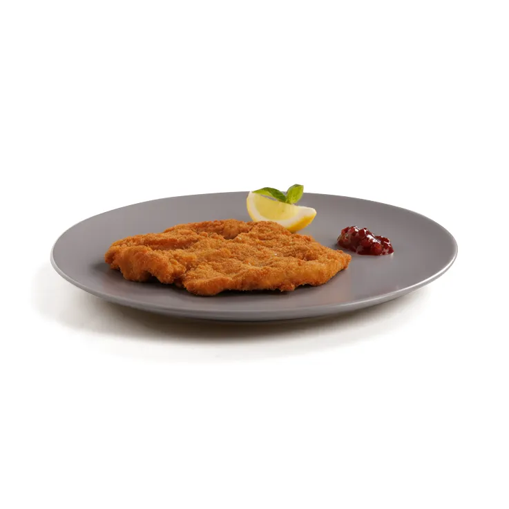 Schnitzel, Fleisch, Knusprig, Zitrone, Kirschenmus