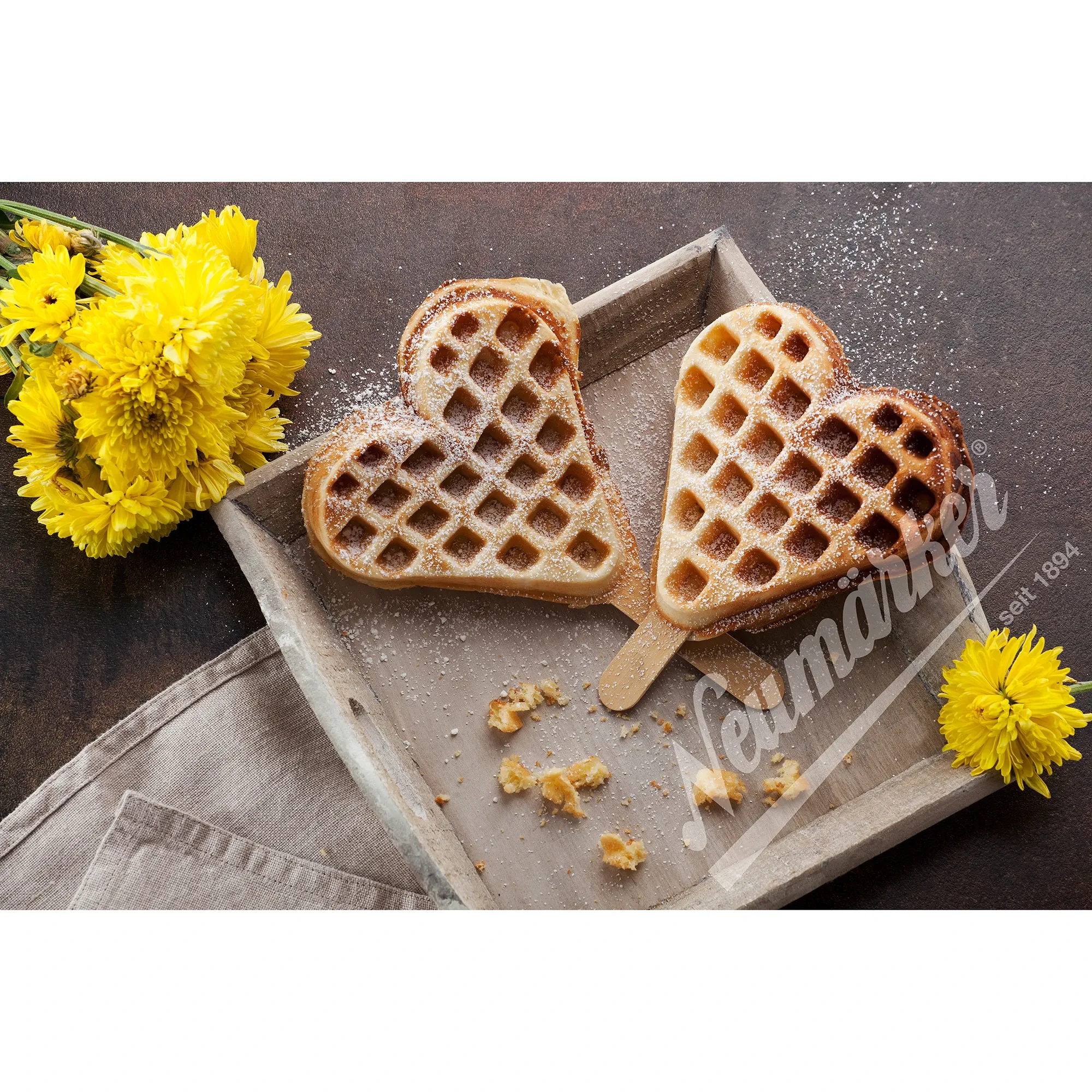 Neumaerker 32-40744-01 Herzwaffel am Stiel Wechselplatte 2    Neumaerker 32-40744-01 Herzwaffel am Stiel Wechselplatte 2