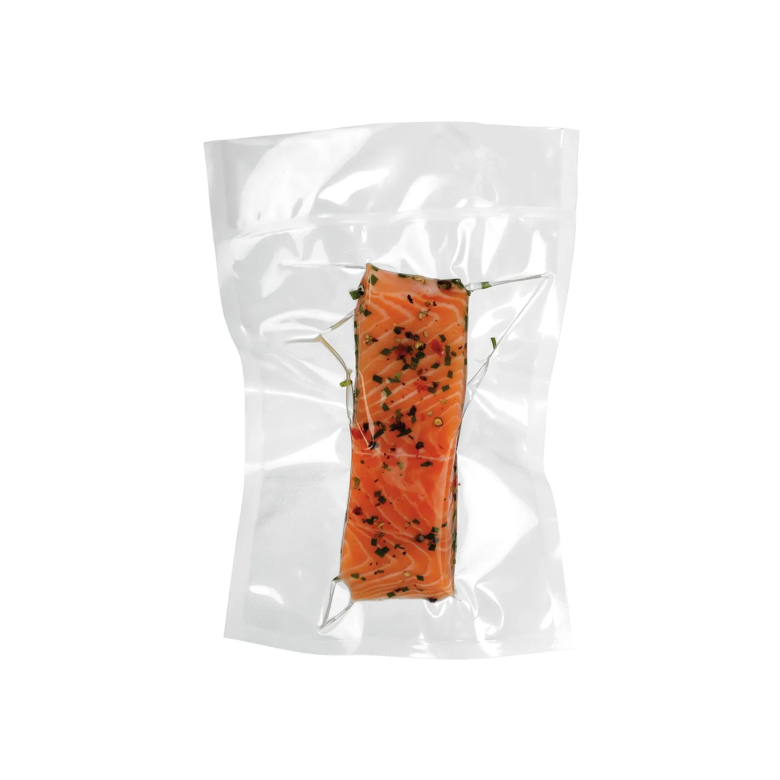Bartscher 300311 Vakuumier-Beutel K1,2L Ansicht Komplett, vakuumierter Lachs, Lachs, Lachsfilet, Salmon, Fisch, Geräuchert