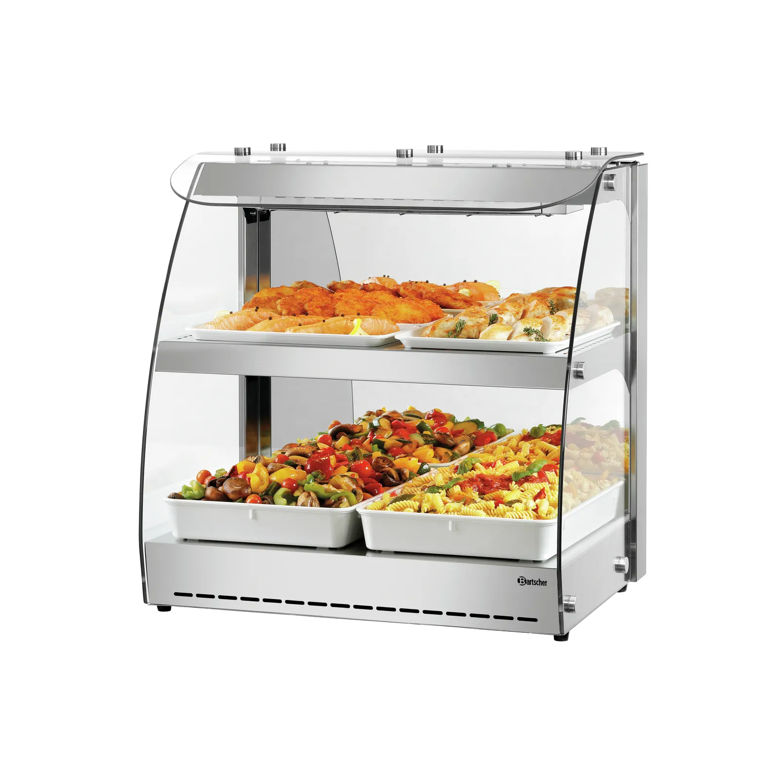Bartscher 305064 Heiße Theke 5900 2ER Ansicht Komplett, mit Essen