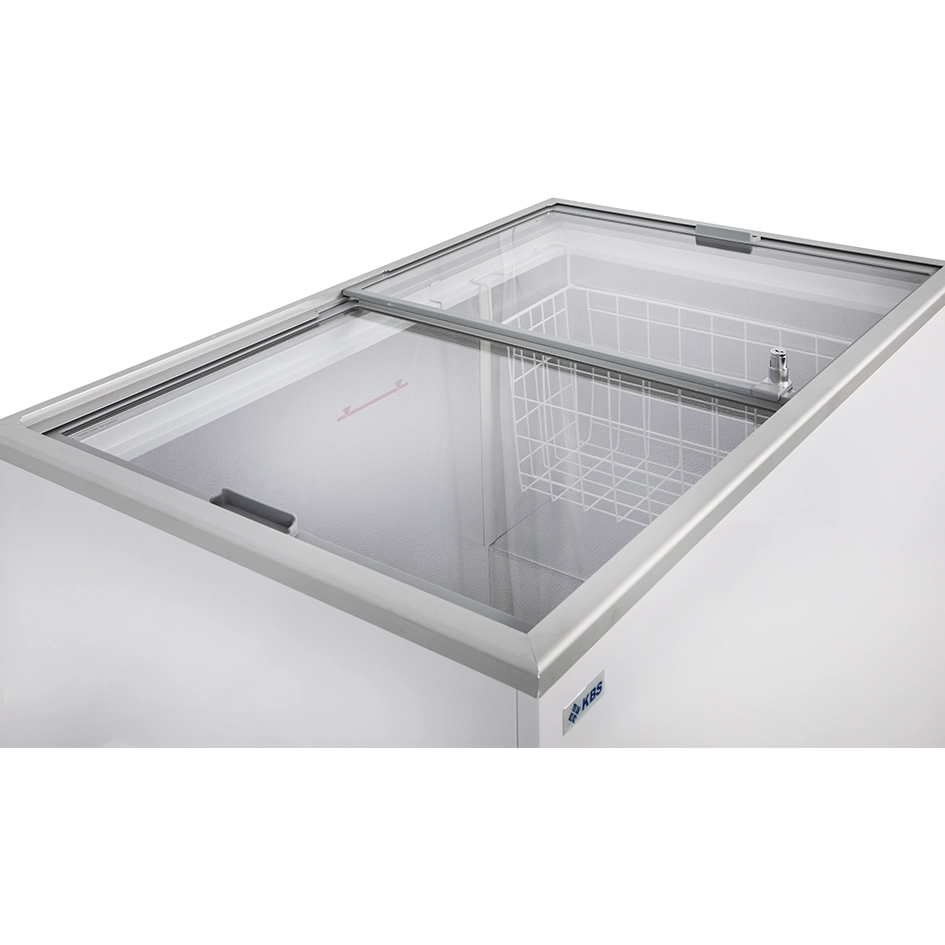  KBS 921033 Tiefkuehltruhe mit Glasschiebedeckel D300 Ansicht 2