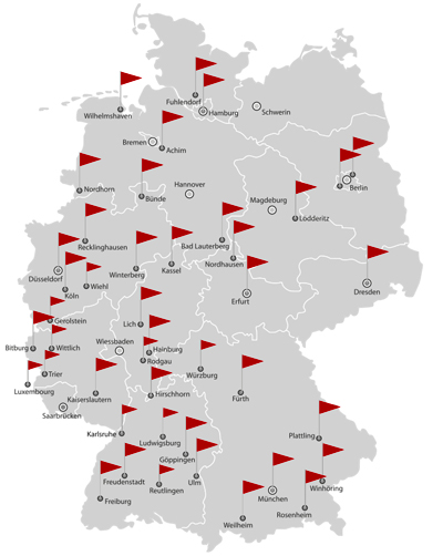 Verbundgruppe Großküchentechnik Einkaufsgesellschaft Standorte