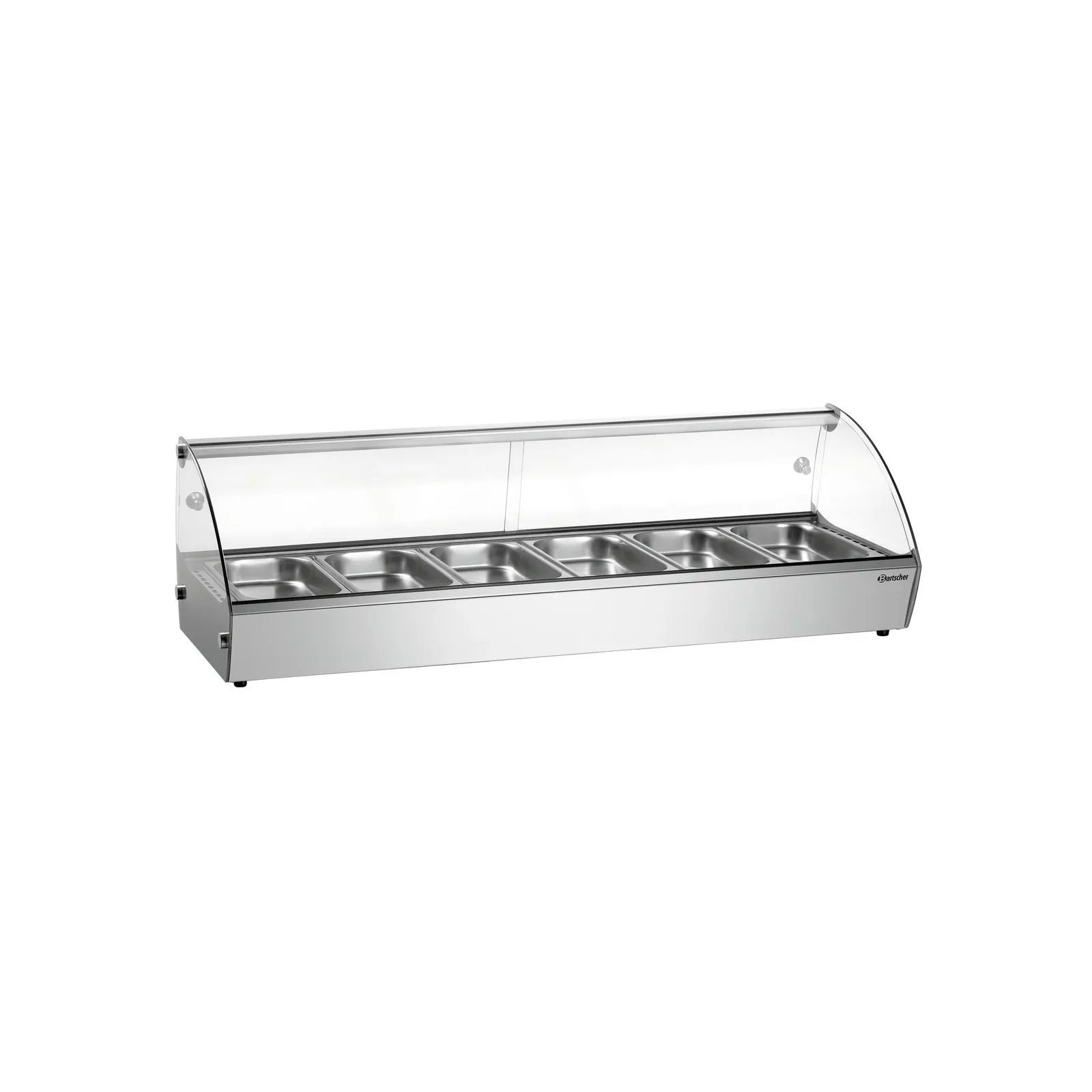 Bartscher 305059 Heiße Aufsatzvitrine R6 6 x 1/3 GN Ansicht Komplett