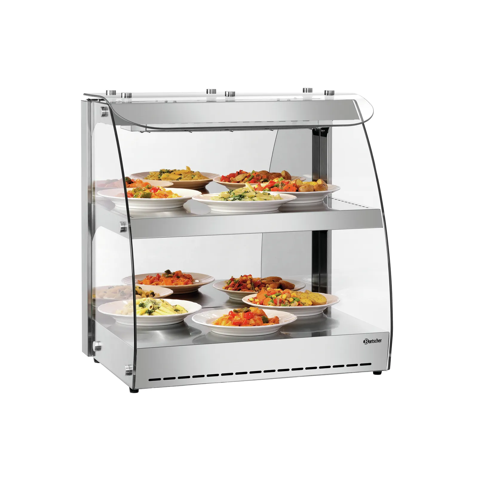 Bartscher 305064 Heiße Theke 5900 2ER Ansicht Komplett, mit Essen