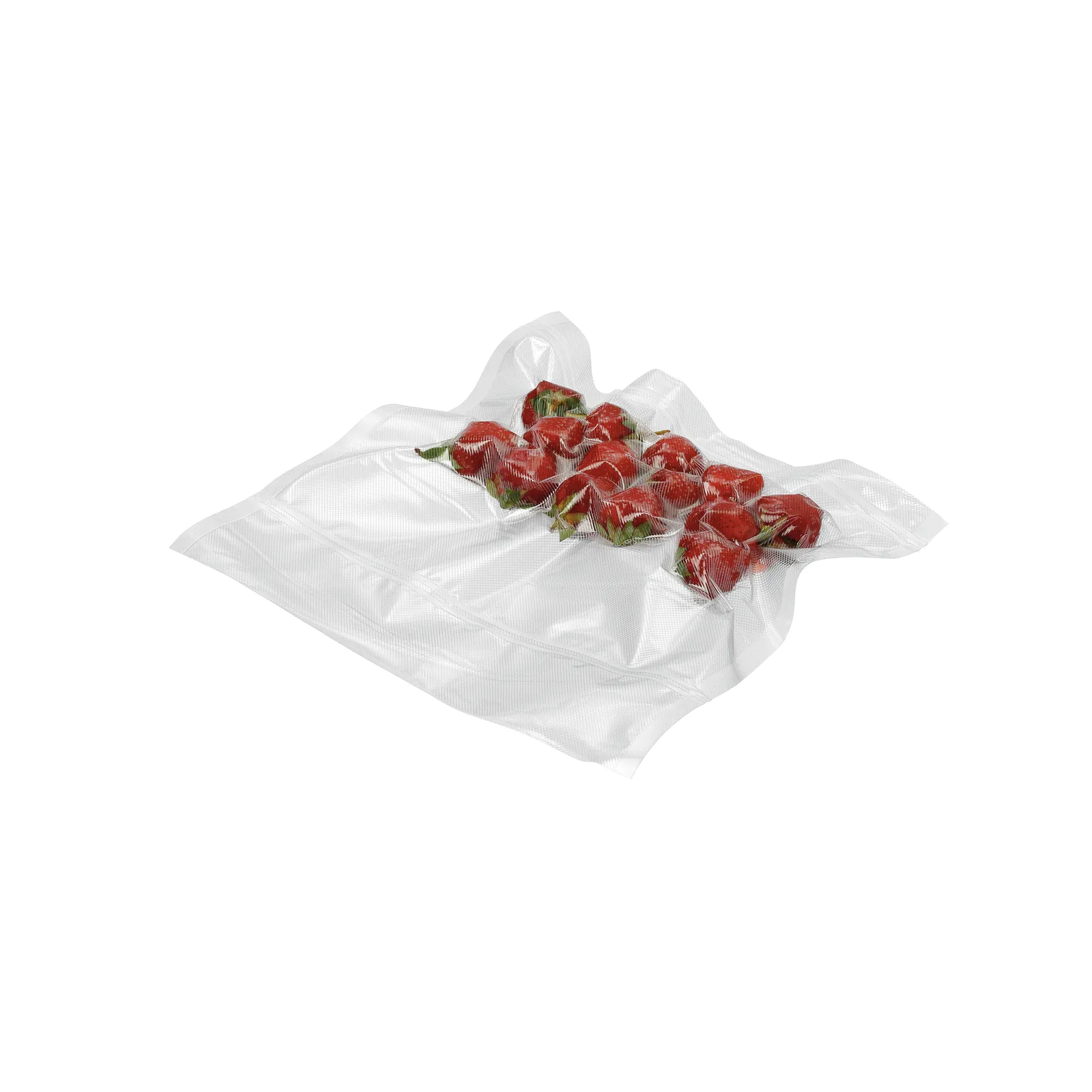 Bartscher 300424 Vakuumierfolienrollen-Set 400 Ansicht vakuumierte Tomaten, Erdbeeren, Streuware, Frische, Beutel, Beutelware