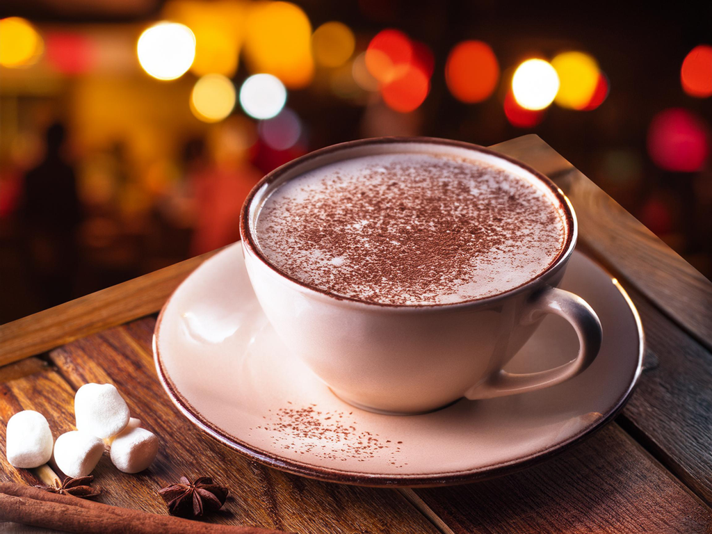 Tasse mit heisser Schokolade