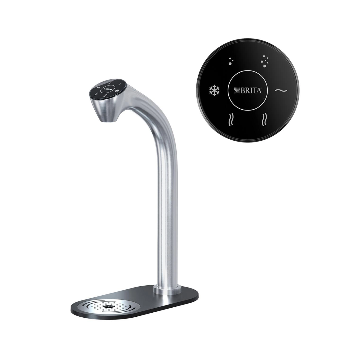 Brita Extra C Tap Still heiss Sprudelnd 4   Brita Extra Wasserspender C Tap Still, heiss und sprudelnd komplett mit Detailansicht Display