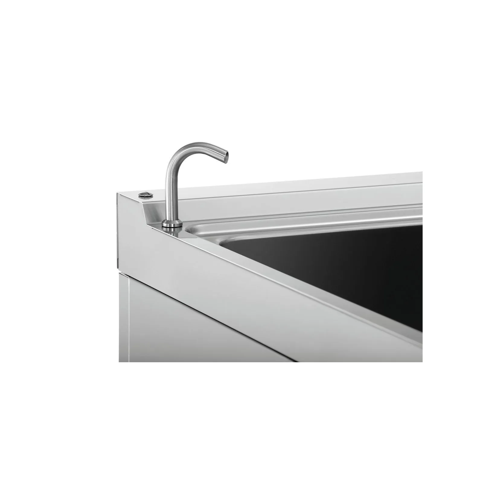 Bartscher 286301 Bain Marie 700 B400 UO mWE Nahansicht Wasserhahn, Spüle, Spülbecken, Waschbecken, Spülrand, Edelstahl
