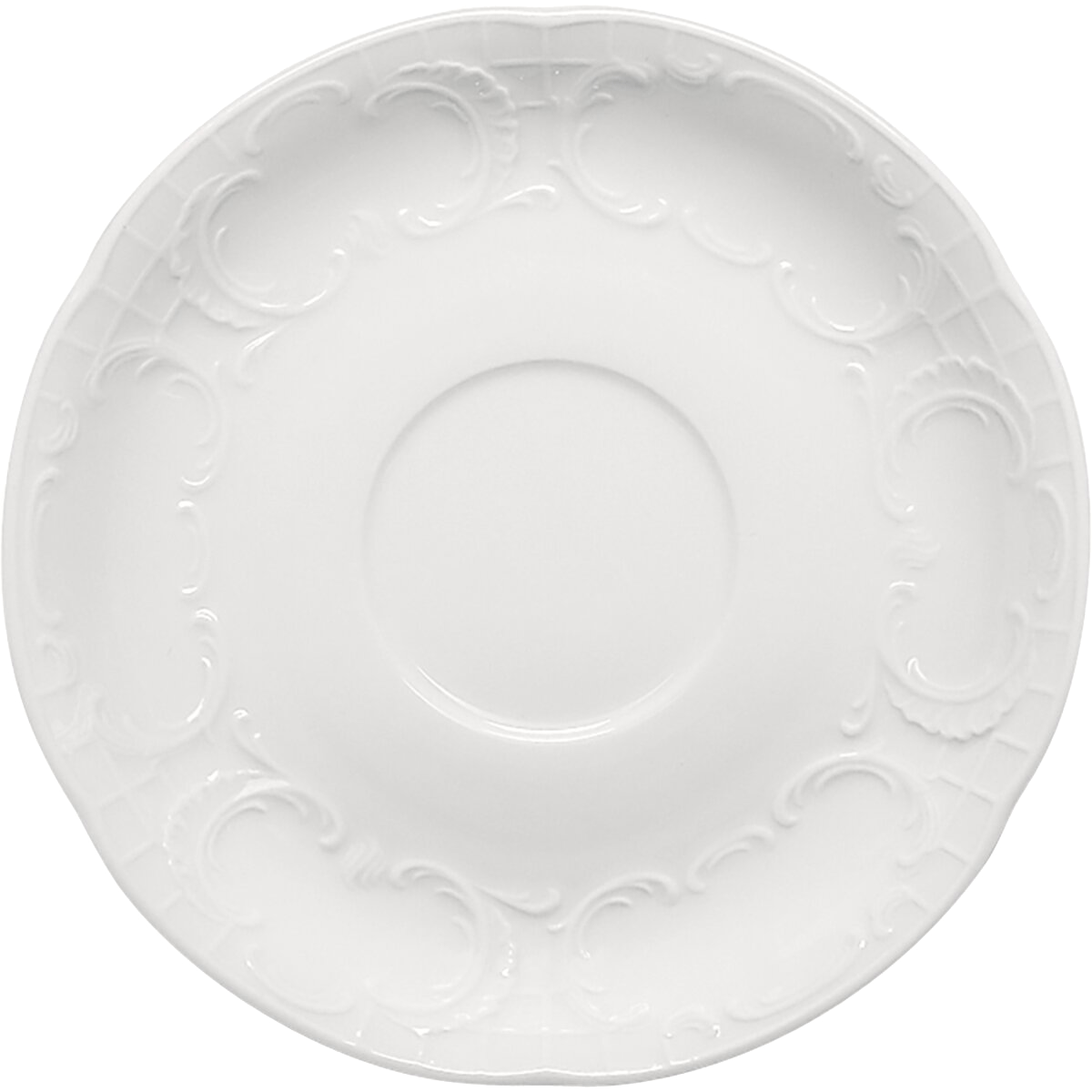 Bauscher Mozart Untertasse Relief 11 cm