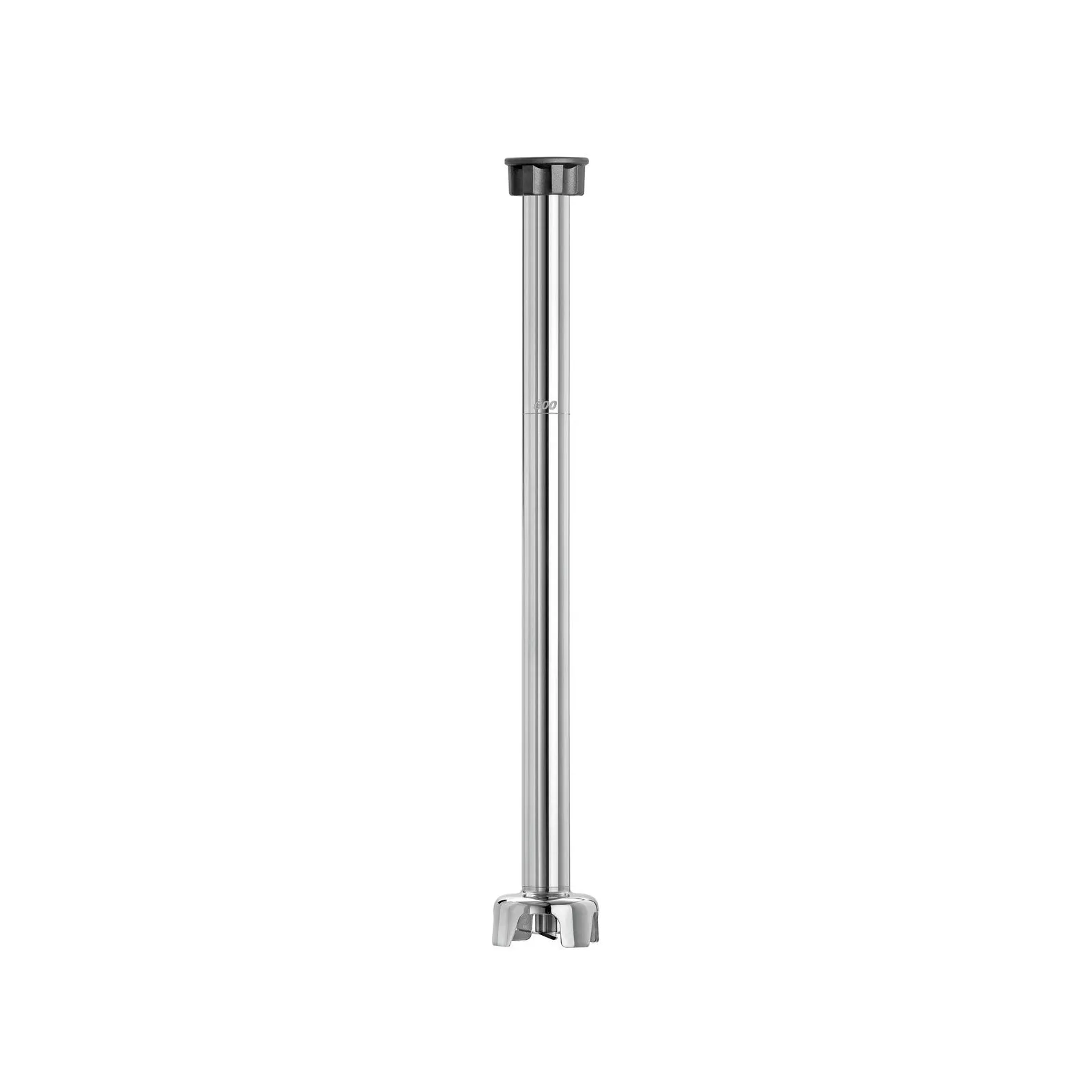 Bartscher 130136 Mixstab STM3 600 Ansicht Komplett, stehende Bein, silberner Stab, verstellbares Bein, Chrombein, Fußauflage