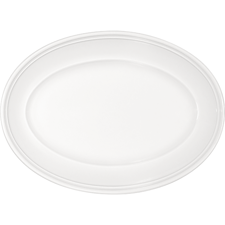 Bauscher 6282020 Platte oval steile Fahne, Porzellan, Töpferei, Teller, Mahlzeit