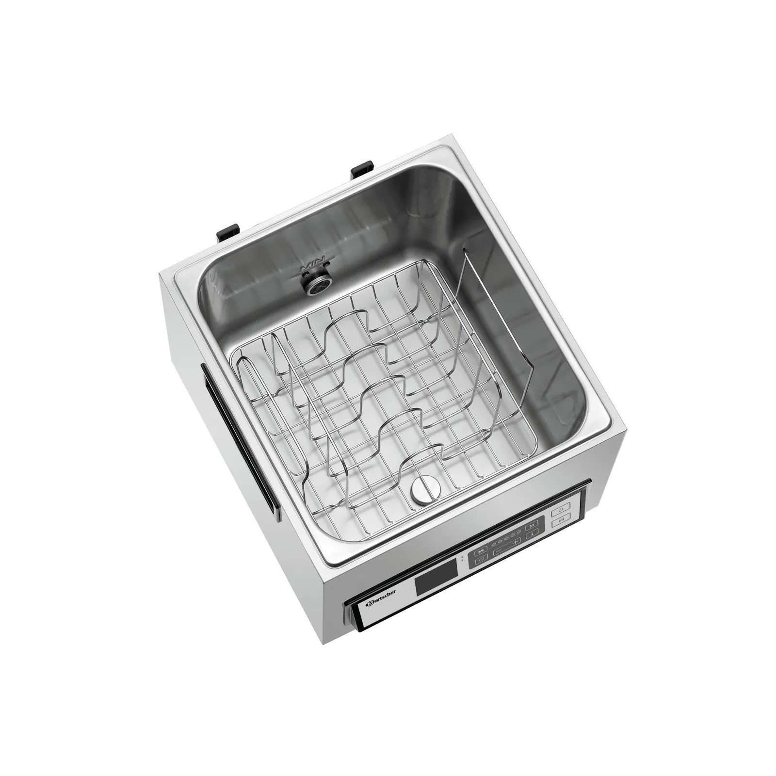 Bartscher 115131 Sous-Vide-Garer SV G16L Ansicht von oben, leer, Spülmaschine, Kompakt, Schublade, Edelstahl, Innenkorb