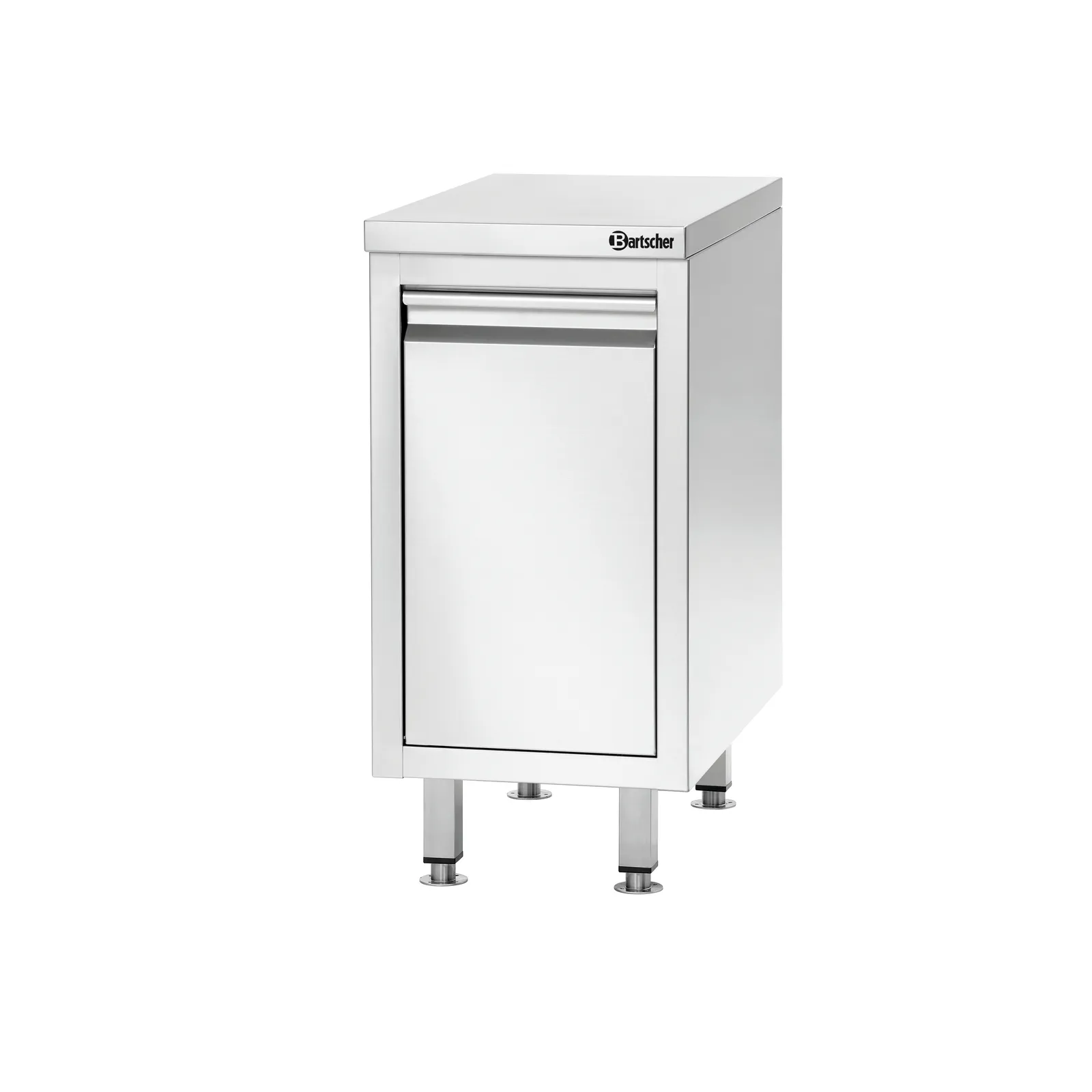 Bartscher 316347 Abfalleimerschrank 700A1 Ansicht Komplett, geschlossen, kitchen cabinet, stainless steel, pedestal, drawer, compact