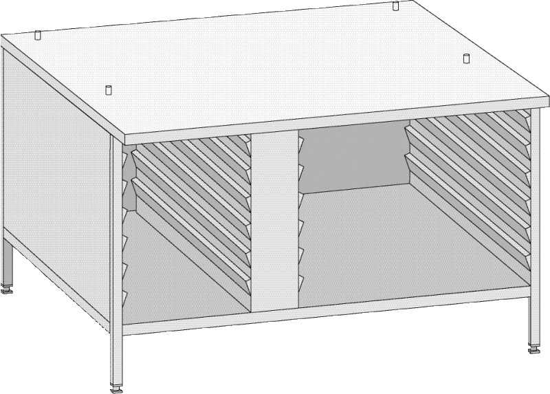 Rational Untergestell UG II für 2/1 GN Geräte