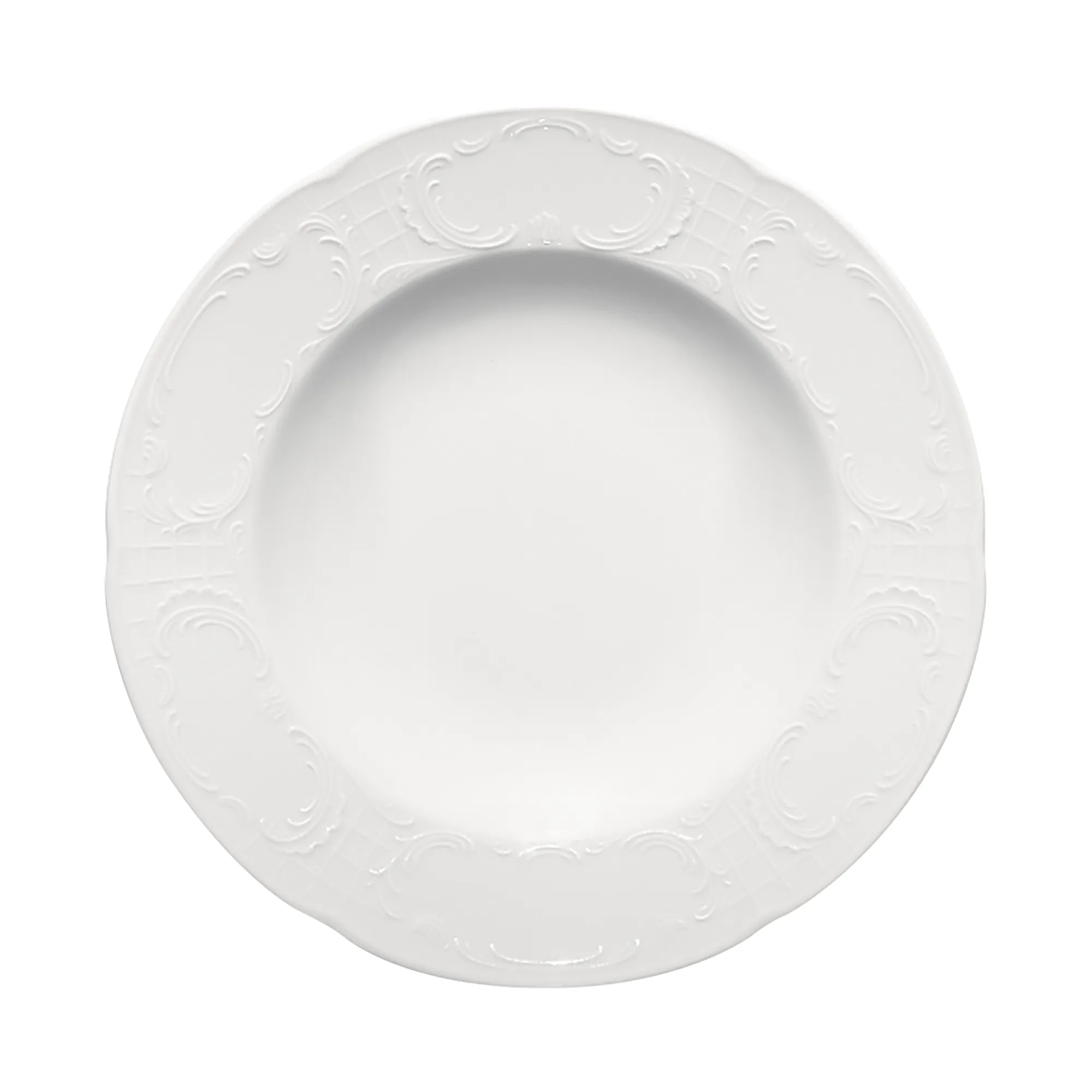 Bauscher Mozart Teller tief Relief steile Fahne 