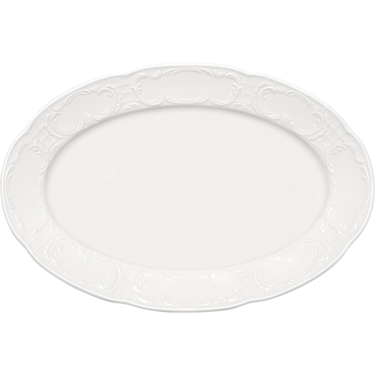 Bauscher 6572028 Platte Fahne Bauscher 6572028 Platte Fahne, Porzellan, Töpferei, Teller, Mahlzeit