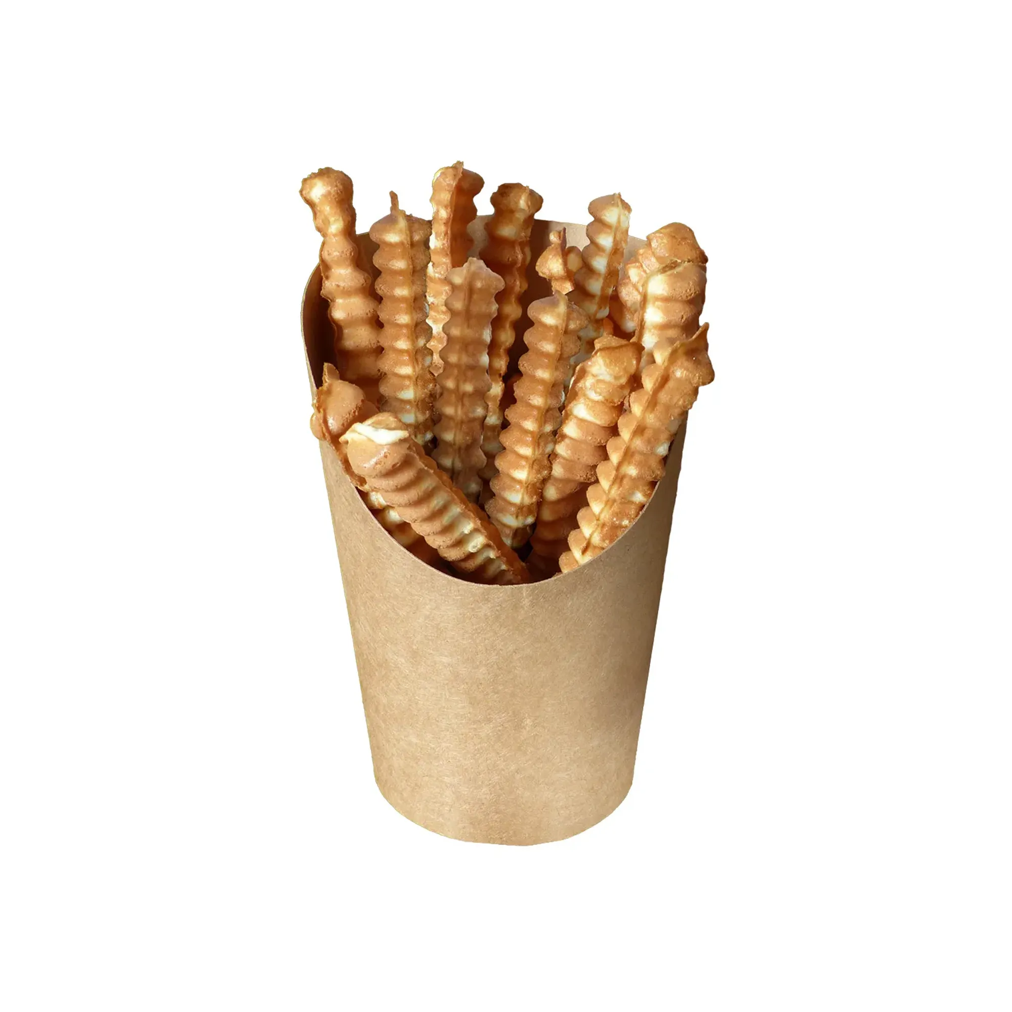 Neumaerker 00-40003 Snack-Becher Eco mit Waffelpommes, Pommes, Chips, Waffelstangen, KartoffelSnacker, Knusperstangen