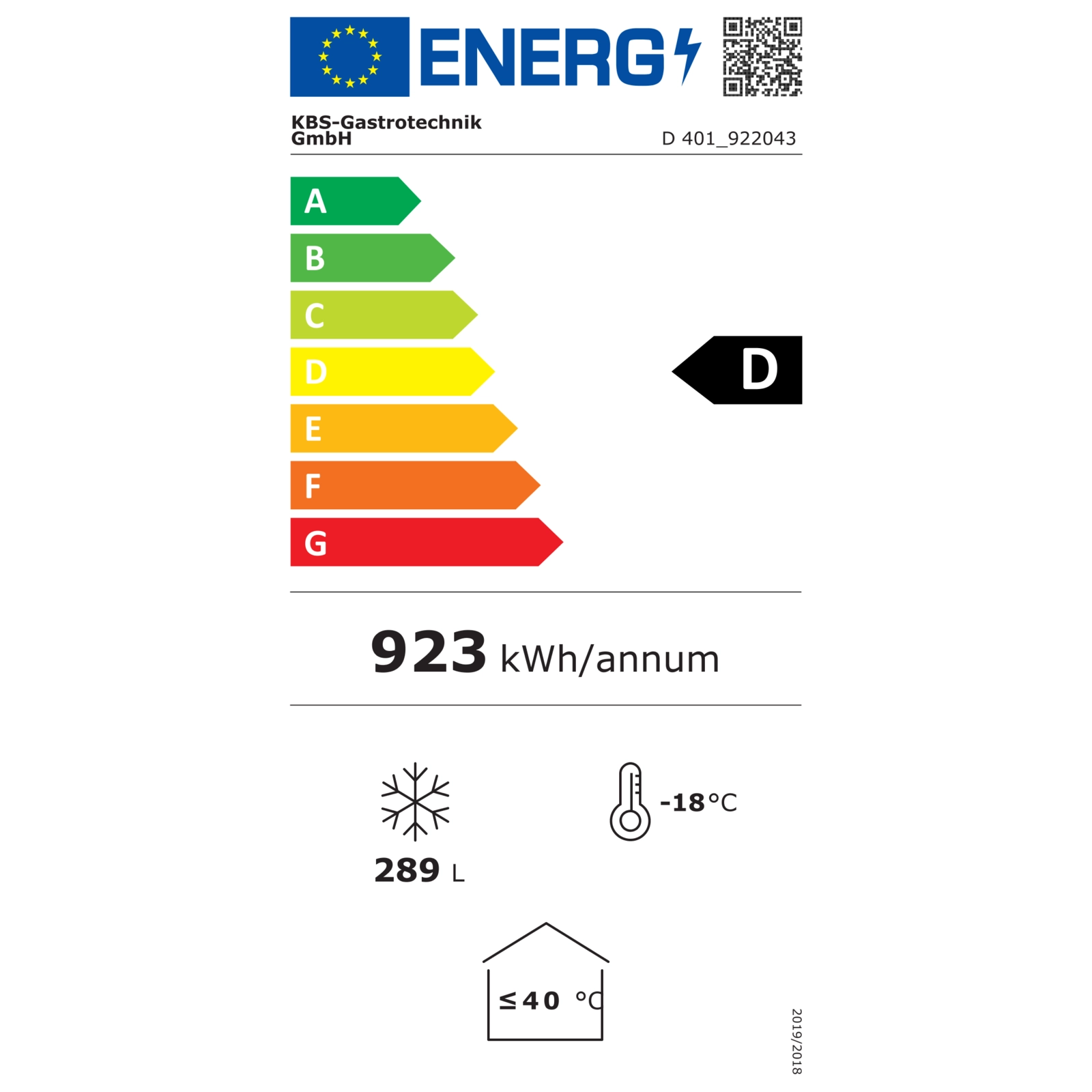 KBS 922043 Energielabel