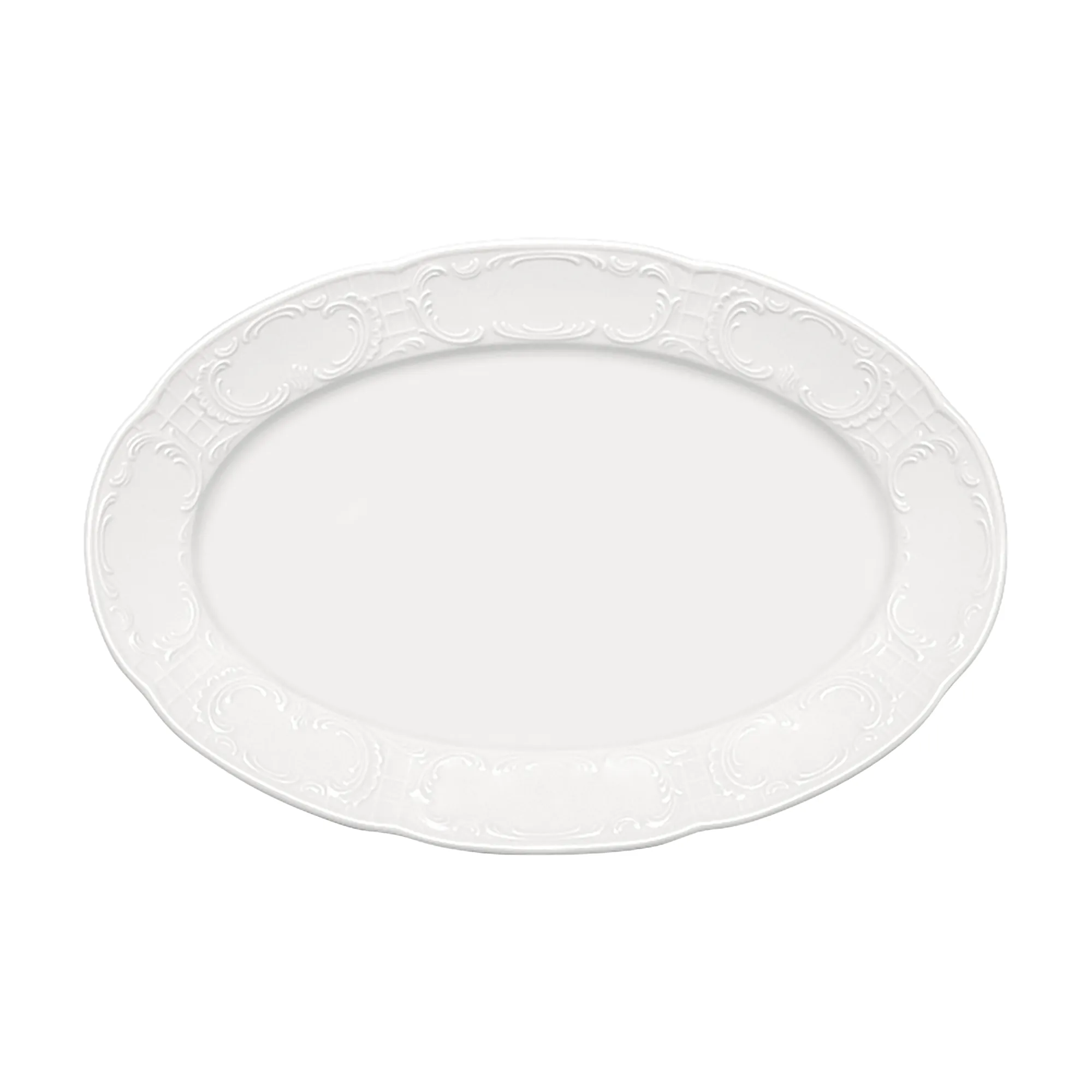 Bauscher Mozart Platte oval Fahne