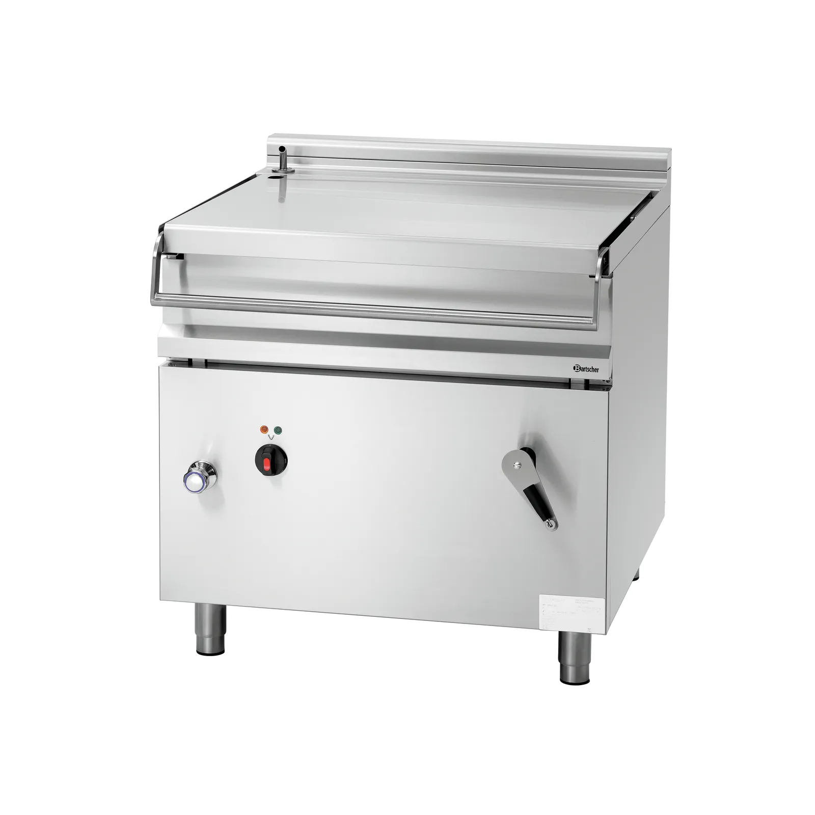 Bartscher 193036 Kippbratpfanne E80LHK Ansicht Komplett, Grill, Bräter, Stahlkorpus, Gewerbegerät, Industrielle Küche