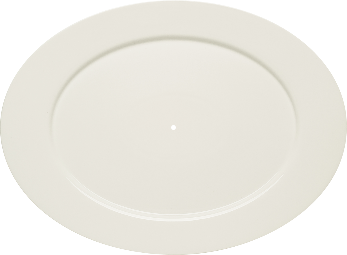 Bauscher Purity Classic Ersatz Etagerenplatte oval Fahne 38 cm