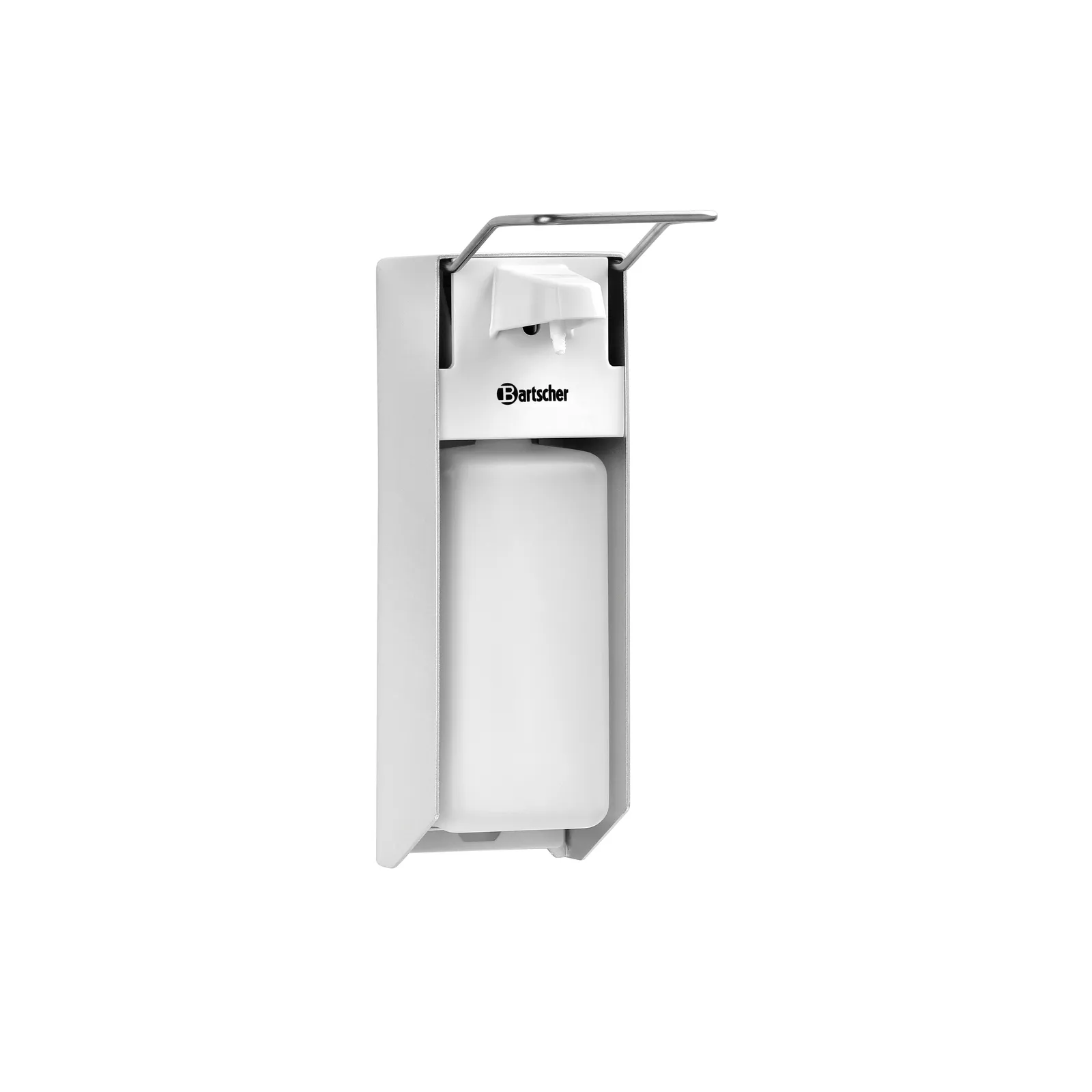 Bartscher 850008 Seifenspender PS 0,9L W Ansicht Komplett leer, Seifenspender, Wandspender, Druckspender, Handspender, Bartscher