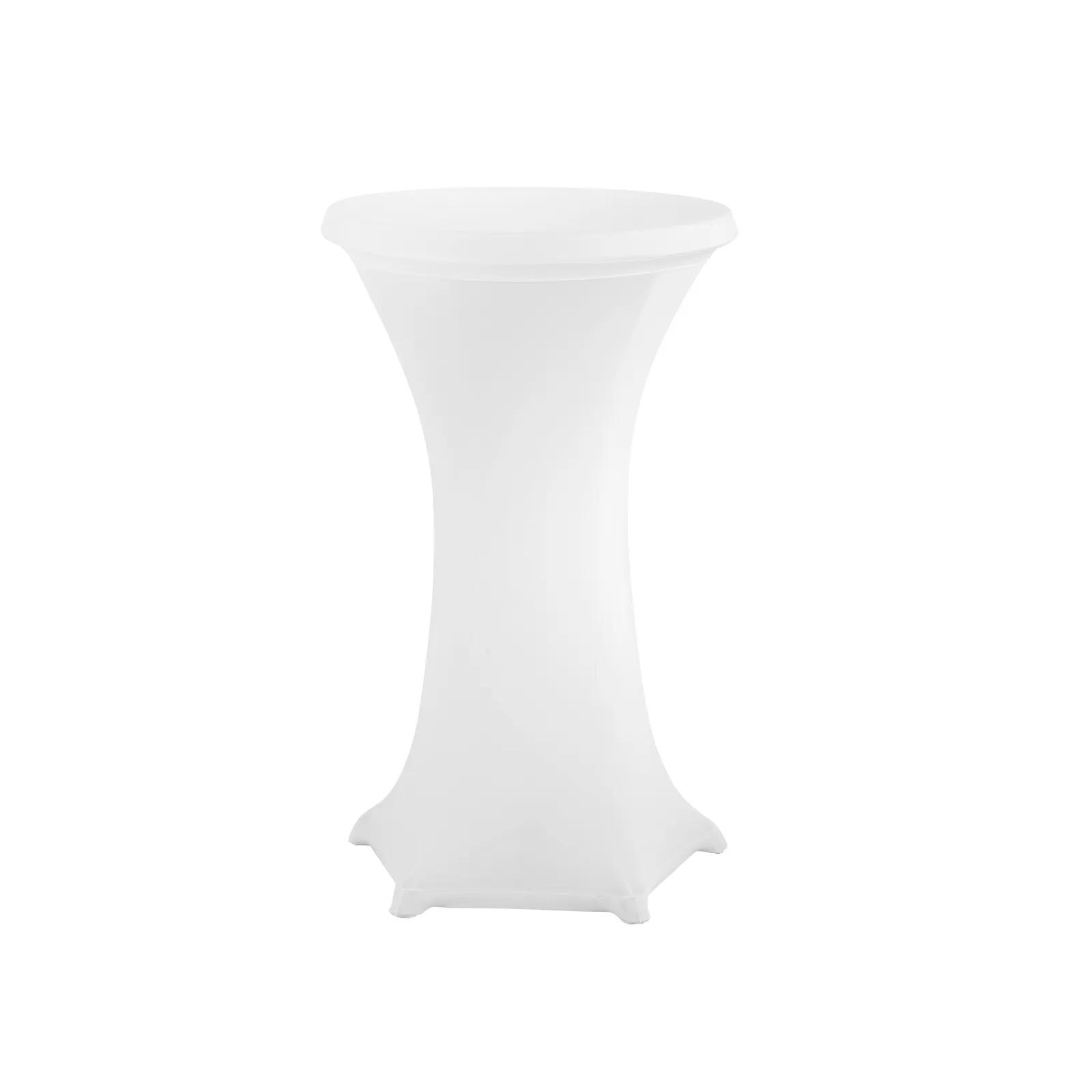 Bartscher 601168 Stehtisch-Hussen-Set 700 Ansicht Komplett, pupitre, table stand, hocker, weiß, dekoration