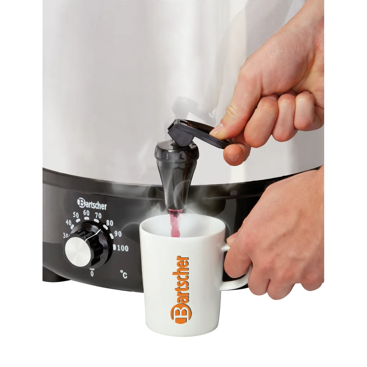 Bartscher A200052 Glühweintopf Ansicht mit Tasse