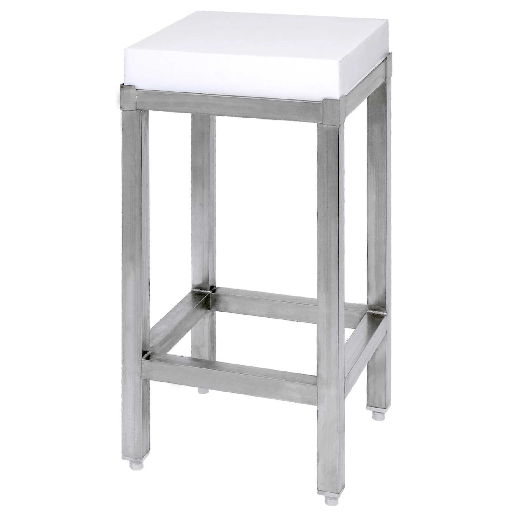 Contacto 3645 404 Hackblock 1   Contacto Hackblock aus hochwertigem weißem HD-Polyethylen auf Untergestell 3645404