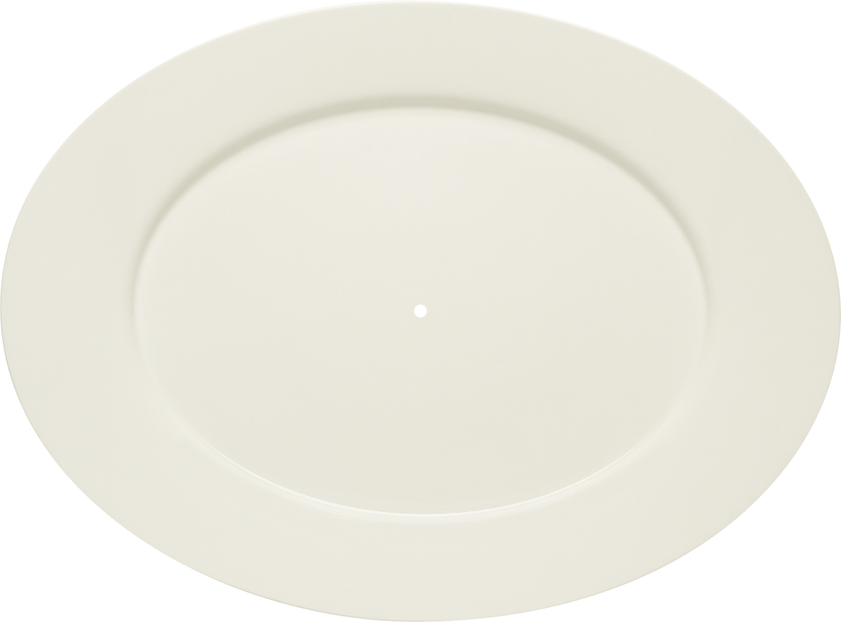 Bauscher Purity Classic Ersatz Etagerenplatte oval Fahne 33 cm