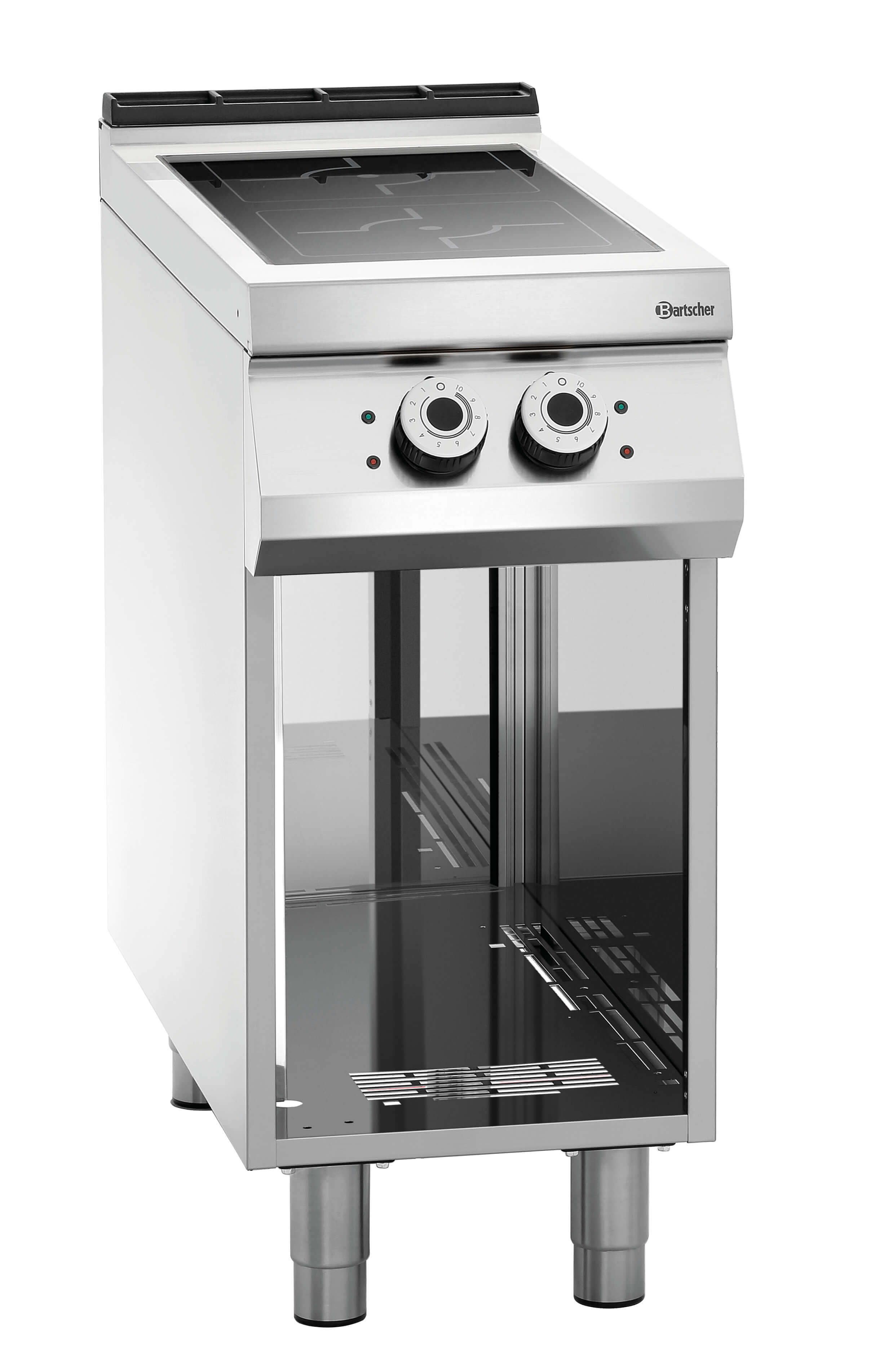 Bartscher 2 Felder Induktionsherd offener Unterbau