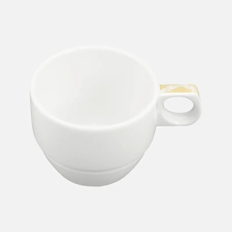 Bauscher Care Dimension Invita Obertasse Dekor auf Henkel Calmera Yellow