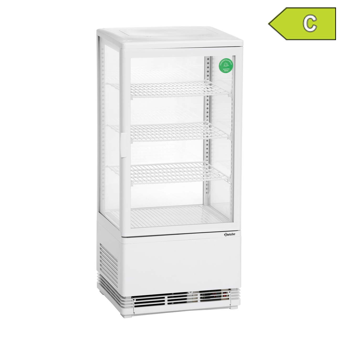 Bartscher Mini Kühlvitrine 78 Liter weiß