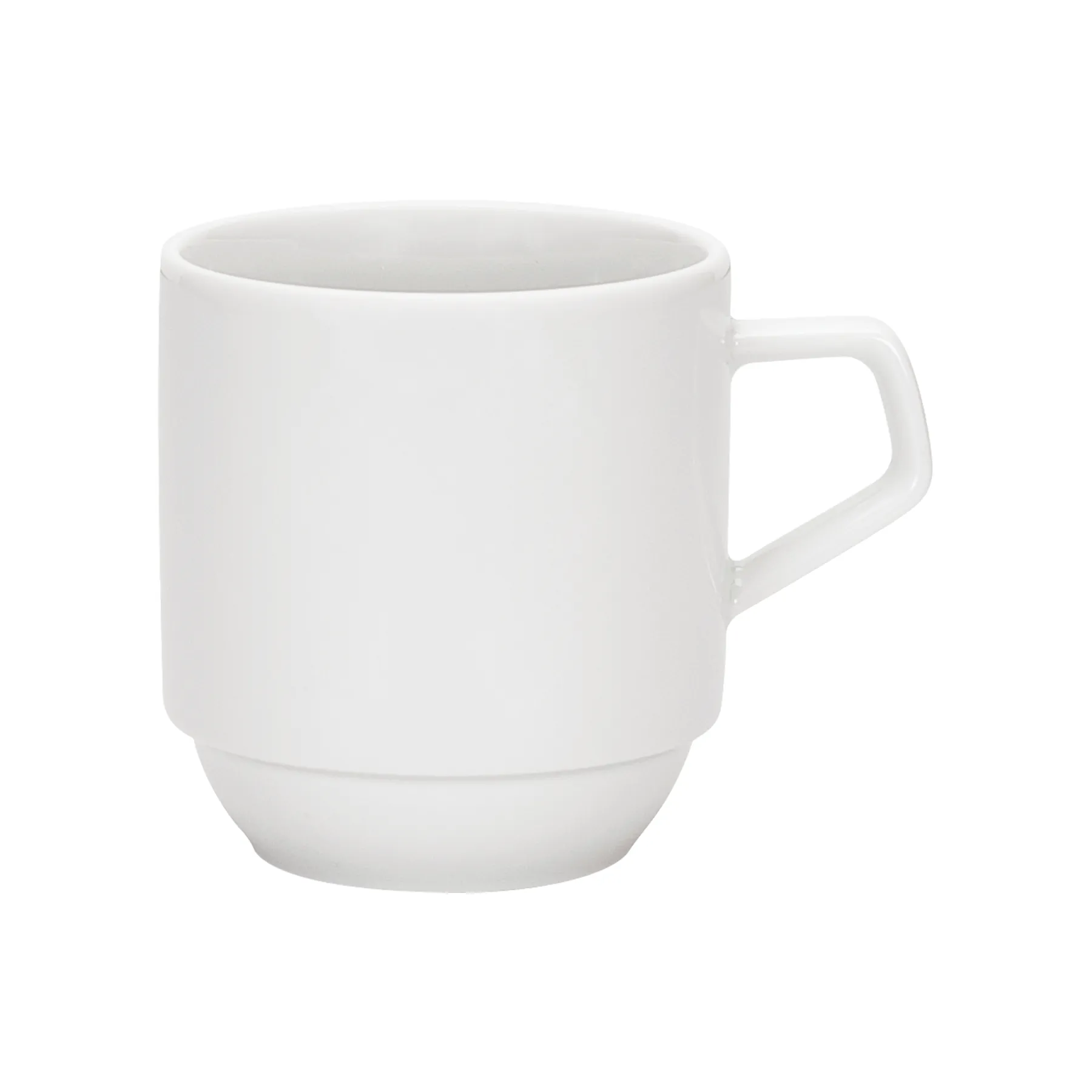 Schoenwald 9405528 Kaffeebecher stapelbar, Pokal, Kunst, Porzellan, Töpferei, Tasse, Keramik, Weiß, Griff, Becher