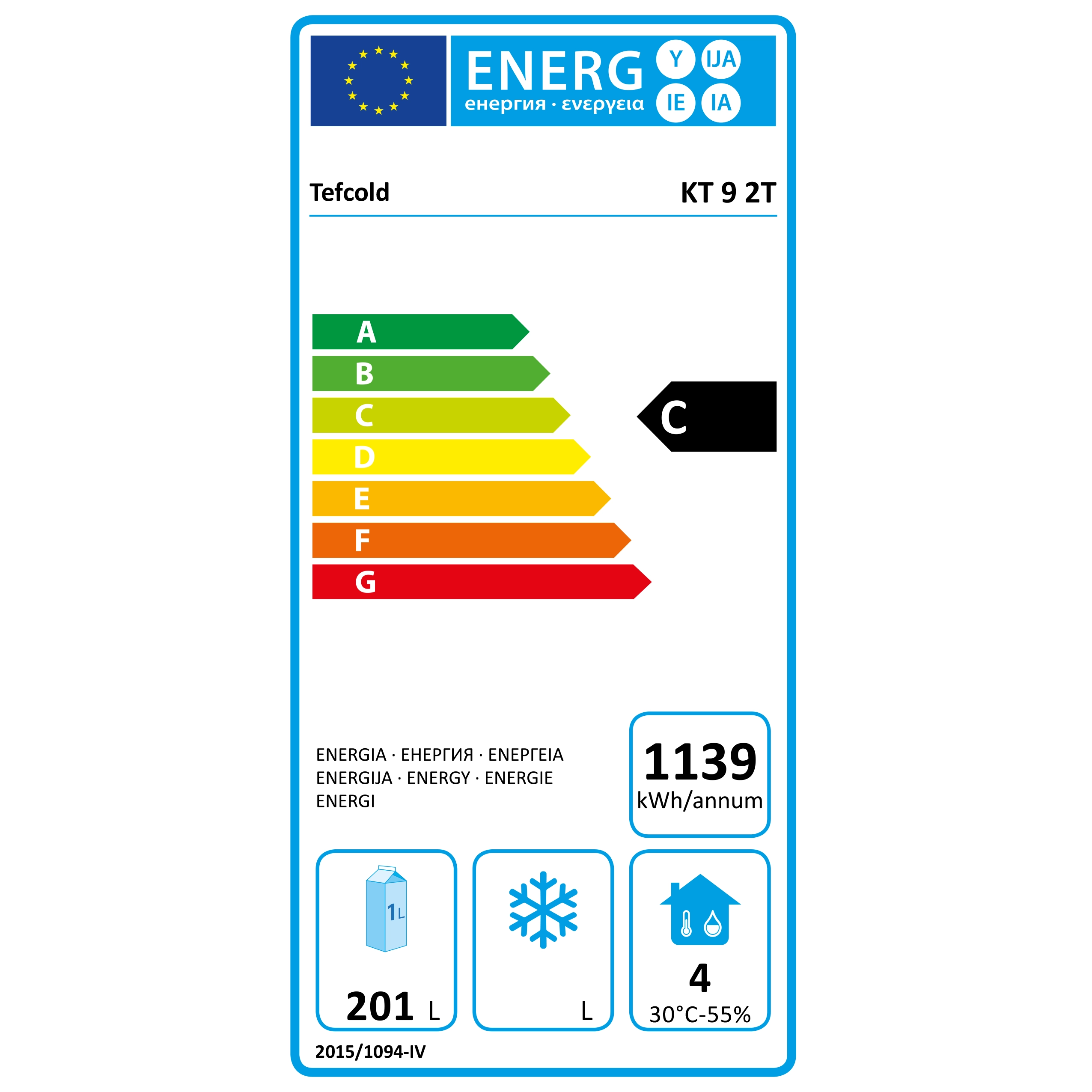 Nordcap 435308001 Energielabel    Nordcap 435308001 Energielabel