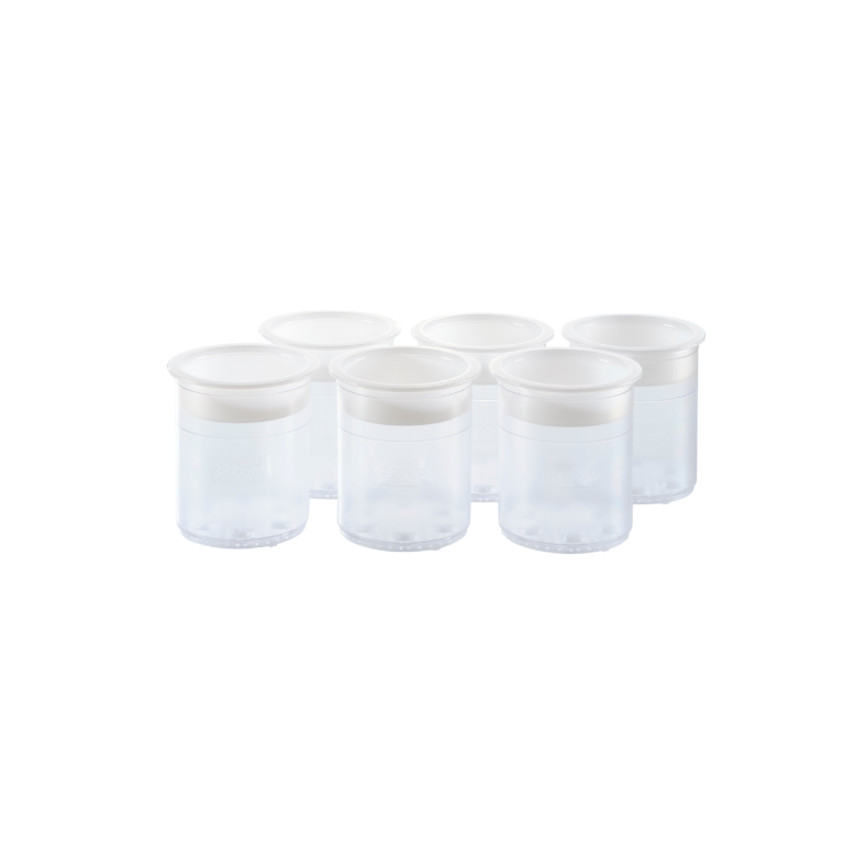 Pacojet Kunststoff-Pacossierbecher 6er 139161-E00-00   Pacojet Kunststoff Pacossierbecher 6er Set 139161 E00 00