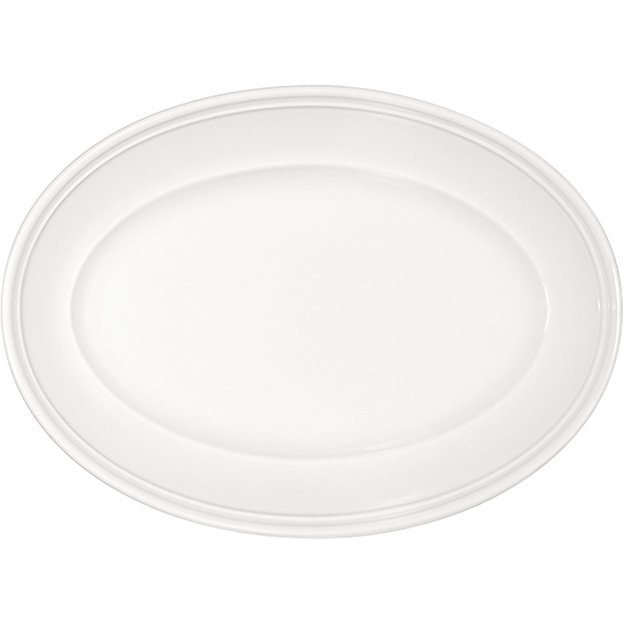 Bauscher 6282024 Platte oval steile Fahne, Porzellan, Töpferei, Teller, Mahlzeit