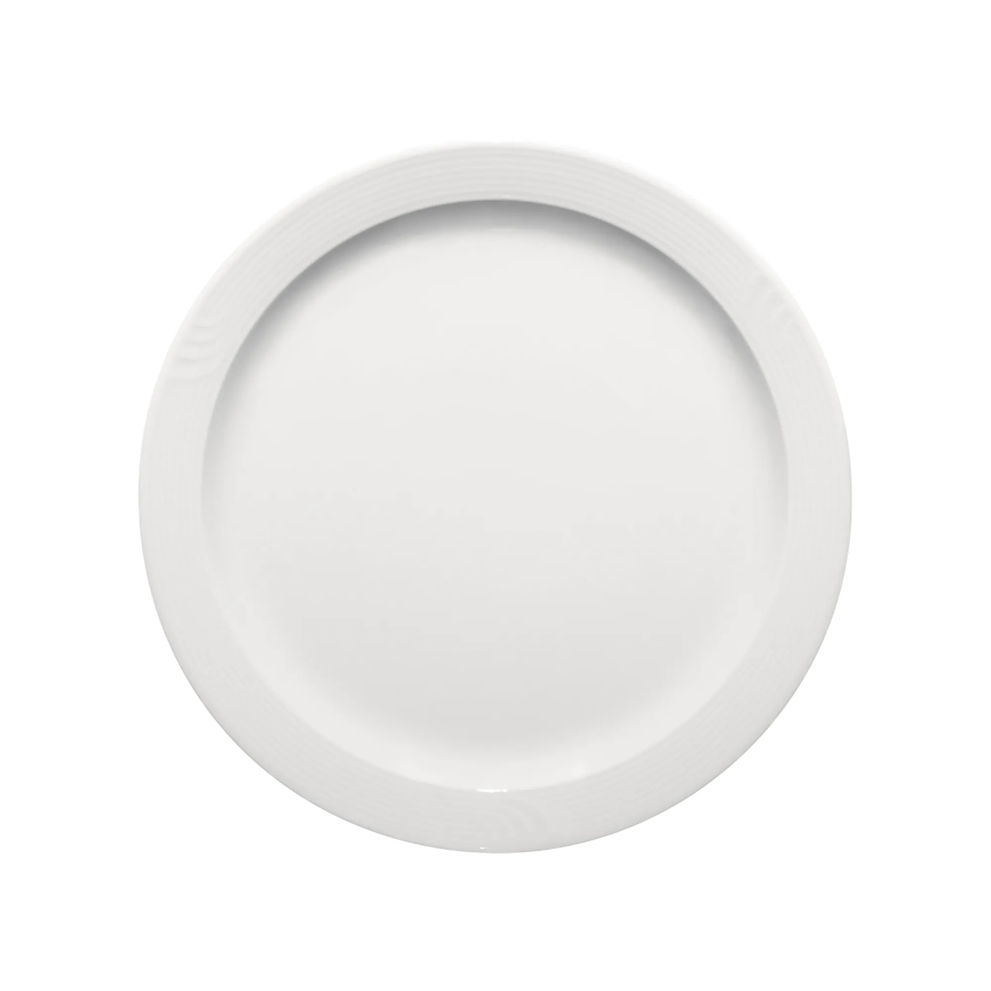 Bauscher Carat Teller flach schmale Fahne Relief 