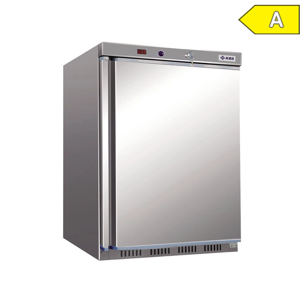 KBS 347216 Edelstahltiefkuehlschrank kbs-202-tk chr Label    KBS 347216 Edelstahltiefkuehlschrank kbs-202-tk chr Label