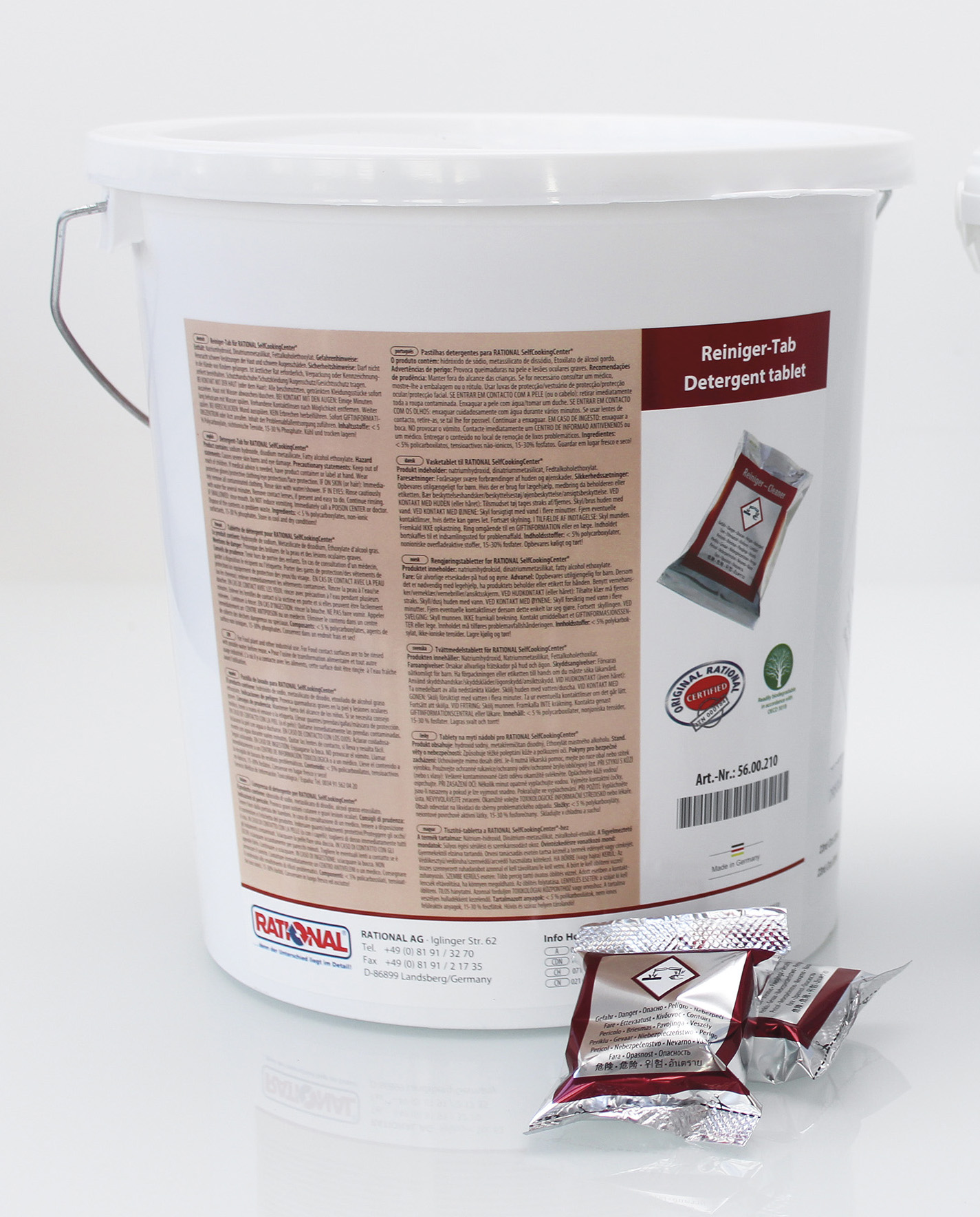 Reiniger RATIONAL Eimer mit Tabs   Reiniger RATIONAL Eimer mit Tabs