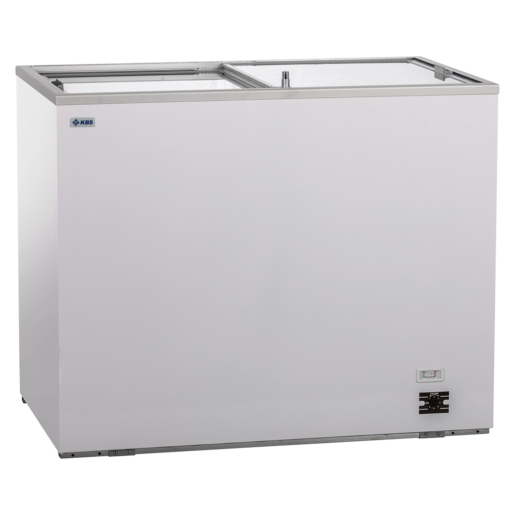  KBS 921033 Tiefkuehltruhe mit Glasschiebedeckel D300 Ansicht 1  