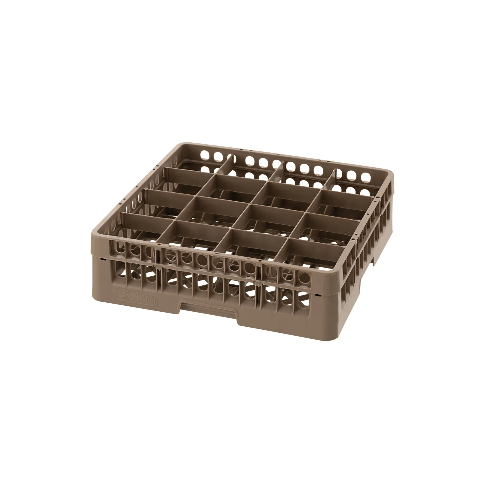 Bartscher 5318 Gläserkorb 16 Fächer, Geschirrkorb, Korb aus Kunststoff, Abtropfkörbchen, Spüle, Bauformen-gitter