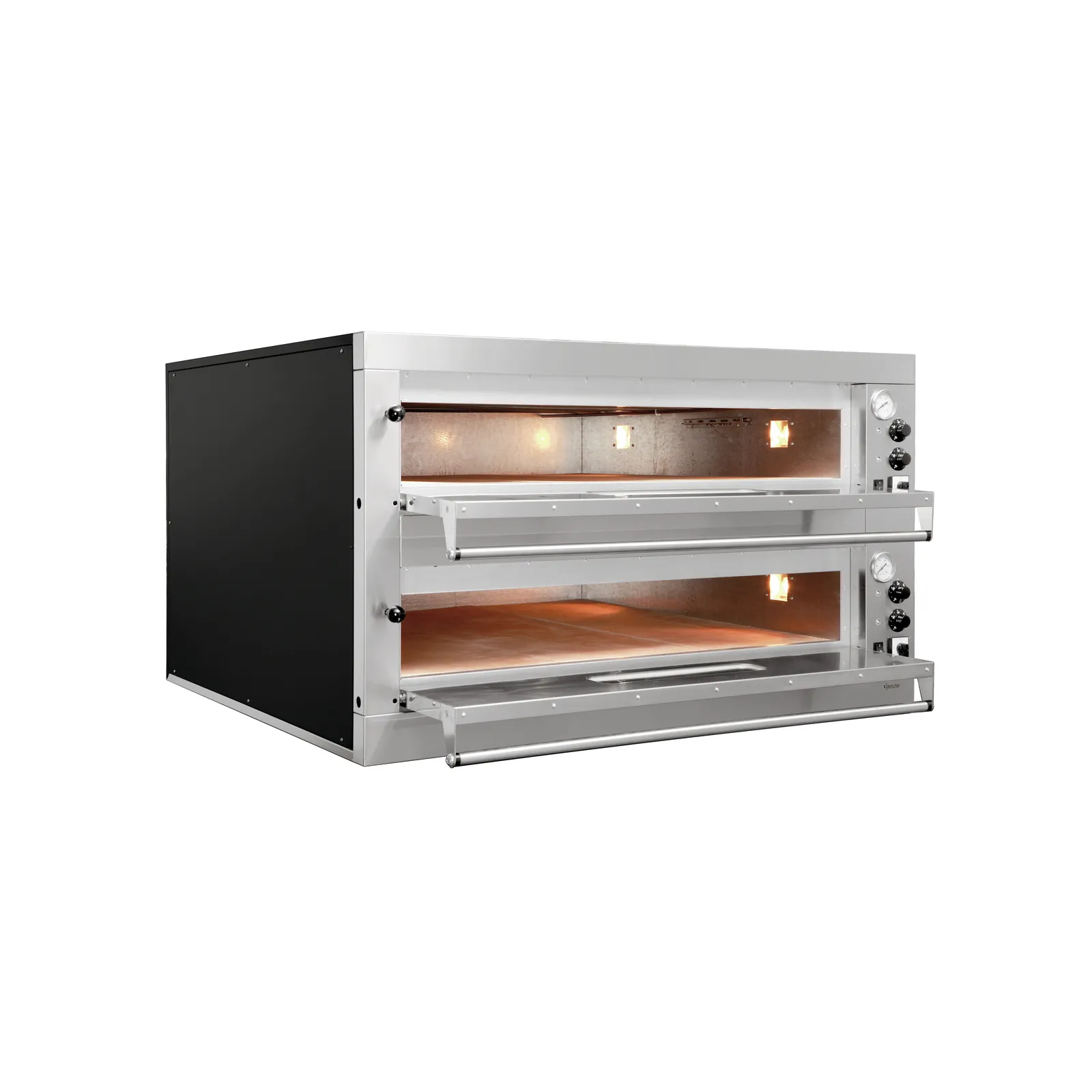 Bartscher 2002170 Pizzaofen ET 205 2BK 1050x1050 Ansicht Komplett